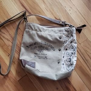 Canvas Leather Purse